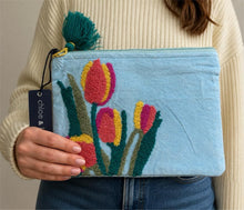 Load image into Gallery viewer, Velvet Tulip Pouch