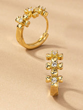 Load image into Gallery viewer, Gold Sparkle Huggie Earring