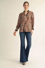 Load image into Gallery viewer, Klassy Leopard Blouse