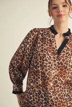Load image into Gallery viewer, Klassy Leopard Blouse