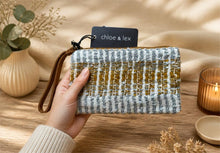 Load image into Gallery viewer, Gold Stripes Pouch