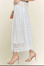 Load image into Gallery viewer, Lacey White Skirt