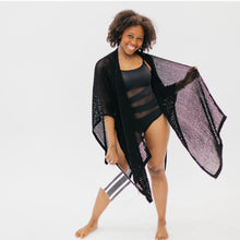 Load image into Gallery viewer, Coastal View Crochet Tie Kimono