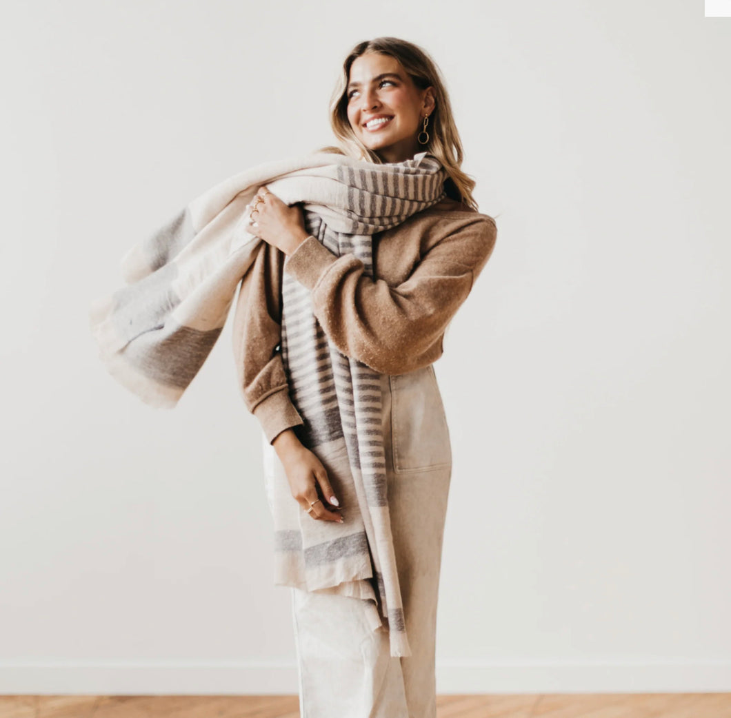 Long Weekend Striped Wrap