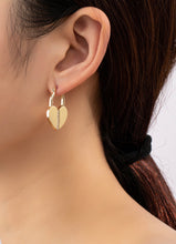 Load image into Gallery viewer, Metal Heart Lock Earrings