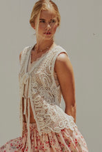Load image into Gallery viewer, Lace Up Crochet Vest