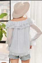 Load image into Gallery viewer, Dottie Sheer Blouse