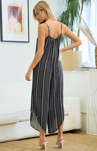 Polly Pinstriped Jumpsuit