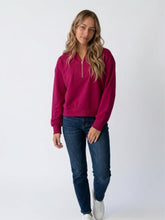 Load image into Gallery viewer, Demi Quarter Zip Scuba Top