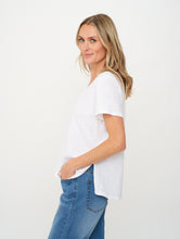 Load image into Gallery viewer, Liz V-Neck Ribbed Hem Tee