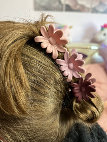3 Piece Small Flower Clips