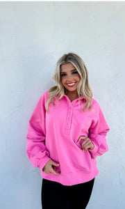 Laid Back Snap Pullover