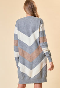 Chevron Sweater Cardigan