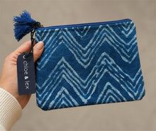Load image into Gallery viewer, Denim Wave Pouch