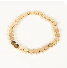Load image into Gallery viewer, Cultured Coin Gold Stretch Bracelet