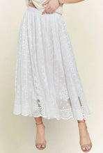 Load image into Gallery viewer, Lacey White Skirt
