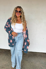 Load image into Gallery viewer, Pink Daisy Cardi