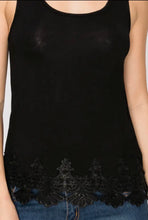 Load image into Gallery viewer, Jazz Lace Trim Tank