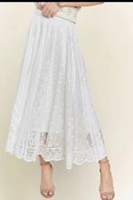 Load image into Gallery viewer, Lacey White Skirt