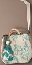Load image into Gallery viewer, Aqua Flower Bag