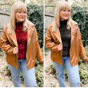 Ollie Oversized Biker Jacket