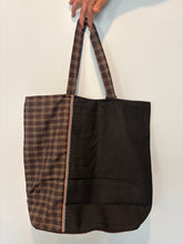 Load image into Gallery viewer, Brown Check Tote