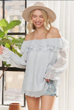 Load image into Gallery viewer, Dottie Sheer Blouse