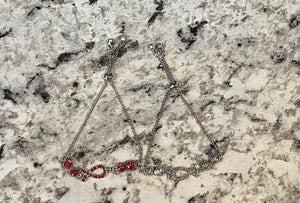 Rhinestone Breast Cancer Bracelet