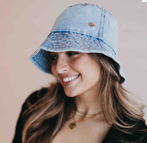 Beach Denim Bucket Hat