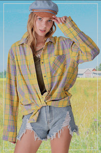 Lizza Plaid Shirt