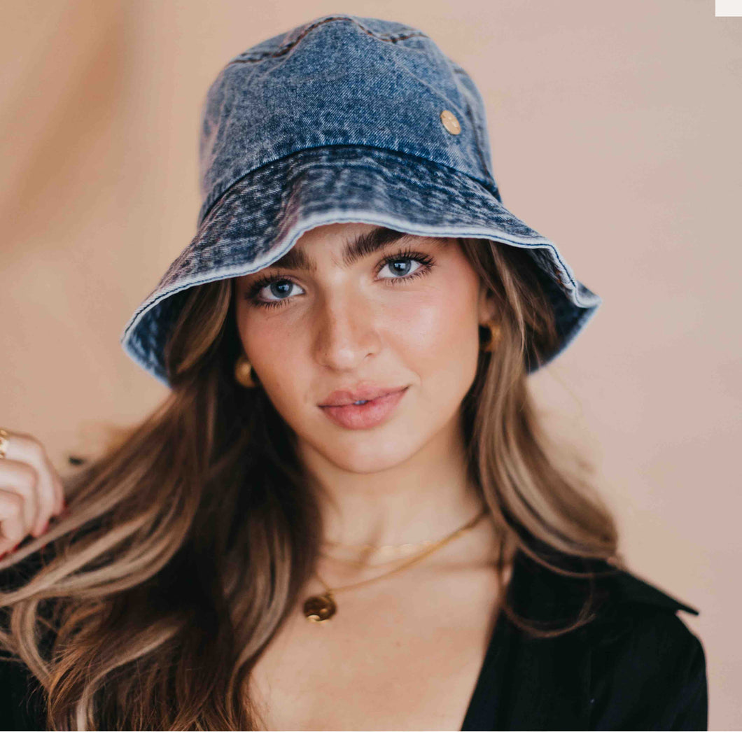 Beach Denim Bucket Hat