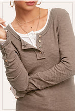 Load image into Gallery viewer, Not So Basic Henley
