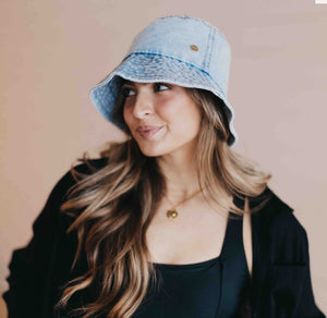 Beach Denim Bucket Hat