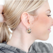 Load image into Gallery viewer, Hillary Two Tone Earrings