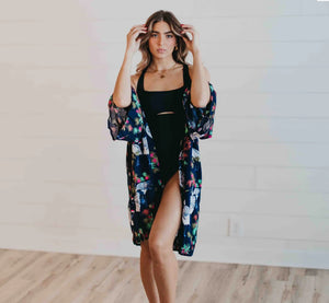 Tropical Birds Kimono