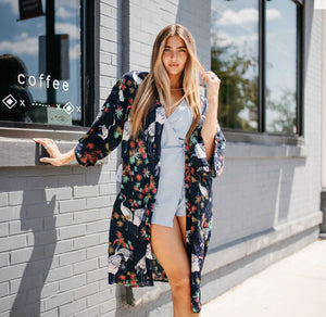 Tropical Birds Kimono