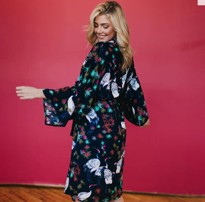 Tropical Birds Kimono