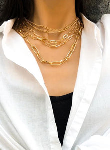 WLM Chain Necklace Stack