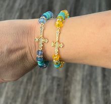 Load image into Gallery viewer, Beaded Cross Bracelet