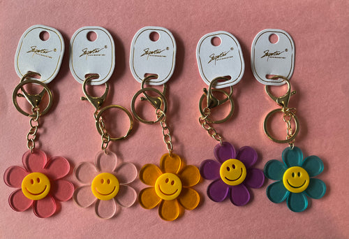 Daisy Smily Face Key Chain