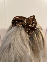 Load image into Gallery viewer, LV Inspired Silky 2 pack of Scrunchies