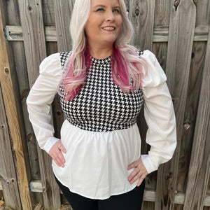 Checker Me Fun Top
