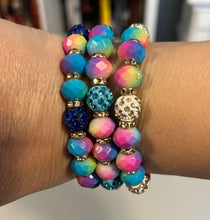 Load image into Gallery viewer, Blue Multi Colored Bracelets