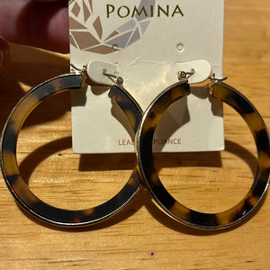 Leopard Hoop Earrings