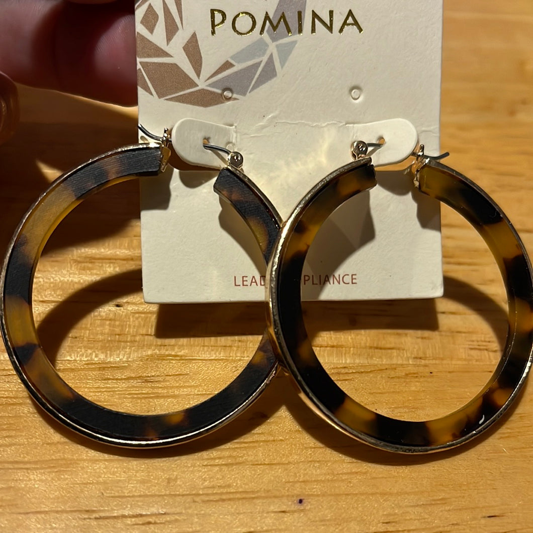 Leopard Hoop Earrings