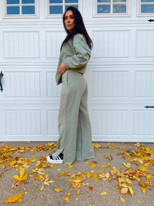 Sage Wide Leg Knit Pants