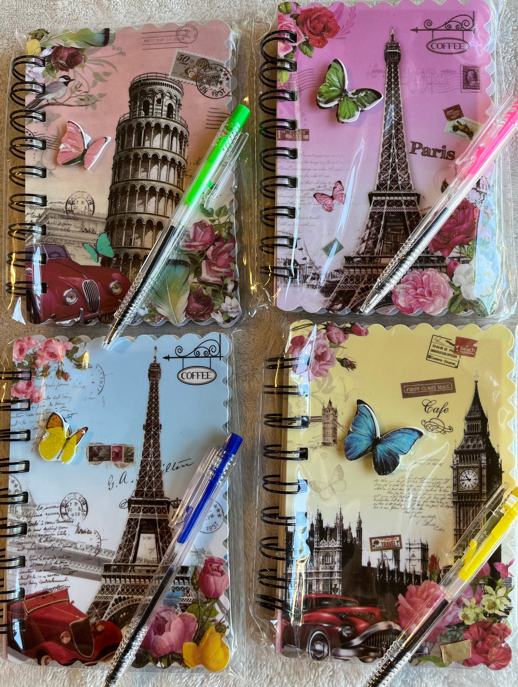Paris Theme Mini Notepad