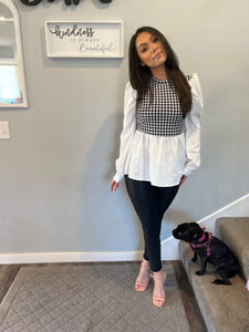 Checker Me Fun Top