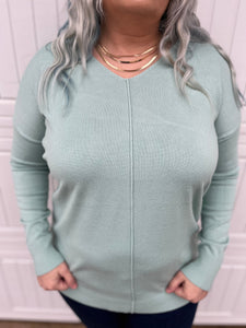 Becca Dusty Green Sweater