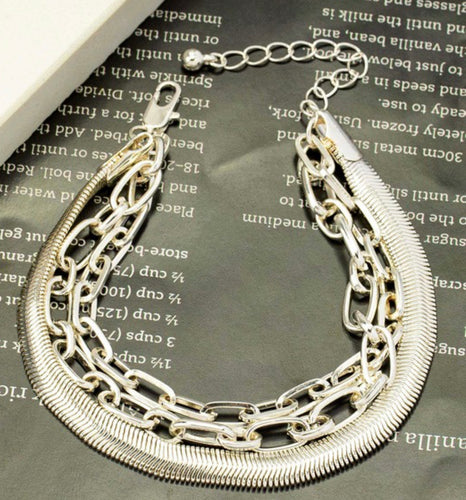 Silver Chainlink Funky Bracelet